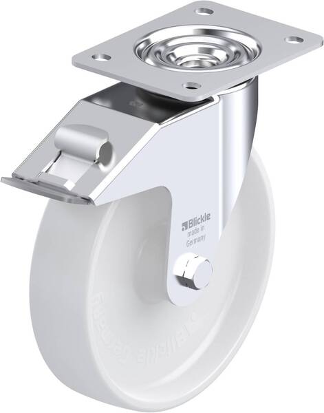 Blickle 498857 LE-PO 200R-FI Lenkrolle mit Feststeller Rad-Durchmesser: 200 mm Tragfähigkeit (max.): 300 kg 1 St.