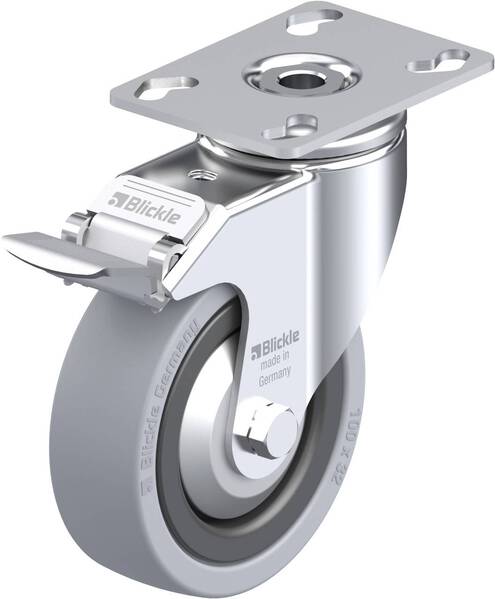 Blickle 224121 LKPA-VPA 101K-FI-FA Lenkrolle mit Feststeller Rad-Durchmesser: 100 mm Tragfähigkeit (max.): 110 kg 1 St.