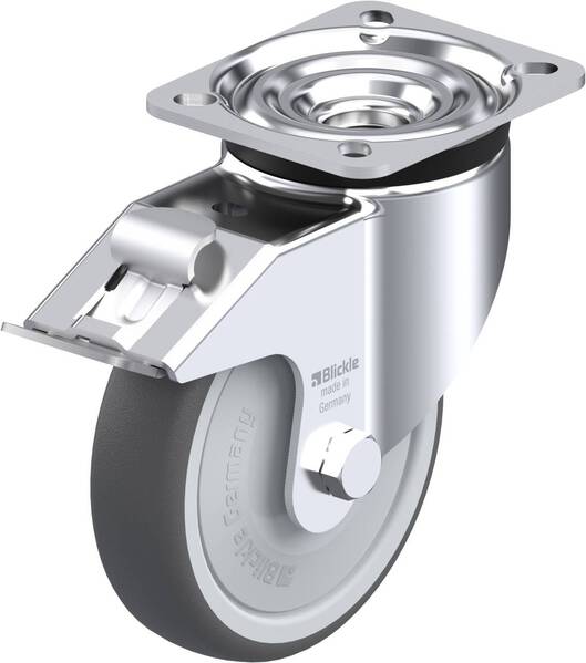 Blickle 760096 LK-PATH 125KF-1-FI Lenkrolle mit Feststeller Rad-Durchmesser: 125 mm Tragfähigkeit (max.): 250 kg 1 St.