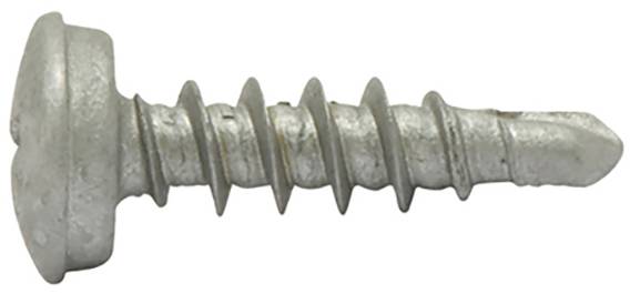 SWG 211651925 Nummernschild-Schrauben 5 mm 19 mm Kreuzschlitz Phillips Stahl verzinkt 100 St.