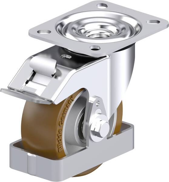 Blickle 939576 L-ALB 101K-FI-FS Stahlblech-Lenkrolle Rad-Durchmesser: 100 mm Tragfähigkeit (max.): 250 kg 1 St.
