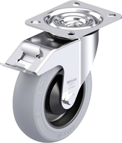 Blickle 921786 LE-POES 125KA-FI-SG Stahlblech-Lenkrolle Rad-Durchmesser: 125 mm Tragfähigkeit (max.): 150 kg 1 St.