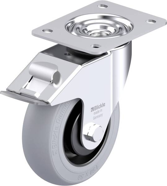 Blickle 936135 LE-POES 150KA-FI-SG Stahlblech-Lenkrolle Rad-Durchmesser: 150 mm Tragfähigkeit (max.): 280 kg 1 St.