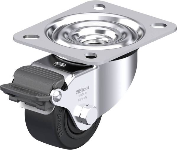 Blickle 945690 LE-POEV 60KF-RA Stahlblech-Lenkrolle Rad-Durchmesser: 60 mm Tragfähigkeit (max.): 120 kg 1 St.