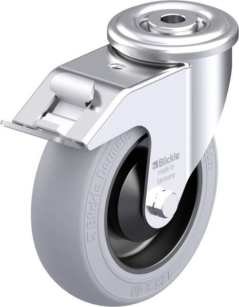 Blickle 921784 LER-POES 125KA-FI-SG Stahlblech-Lenkrolle Rad-Durchmesser: 125 mm Tragfähigkeit (max.): 150 kg 1 St.