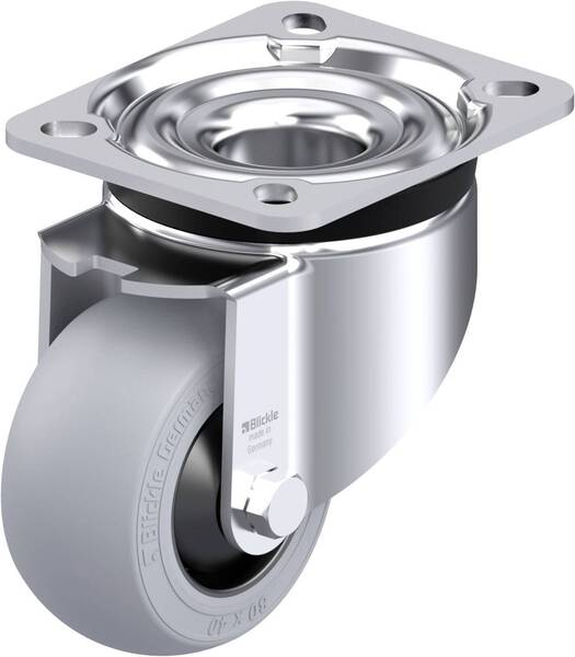 Blickle 946457 LK-POES 80KF-SG Stahlblech-Lenkrolle Rad-Durchmesser: 80 mm Tragfähigkeit (max.): 110 kg 1 St.