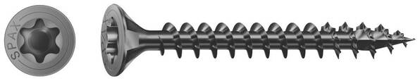 SPAX 1191040450603 Holzschraube 4.5 mm 60 mm T-STAR plus Stahl schwarz BLAX 100 St.