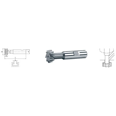 ELMAG - HSS Co5 T-Nutenfräser DIN 851 ø60,0mm