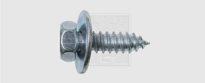 SWG 129481925 Blechschrauben 4.8 mm 19 mm Außensechskant DIN 7976 Stahl verzinkt 100 St.