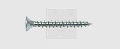 SWG Spanplattenschraube 4 mm 16 mm Kreuzschlitz Pozidriv Stahl verzinkt 1000 St.