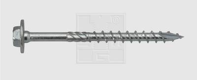 SWG Holzschraube 8 mm 60 mm T-Profil, Außensechskant Stahl verzinkt 50 St.