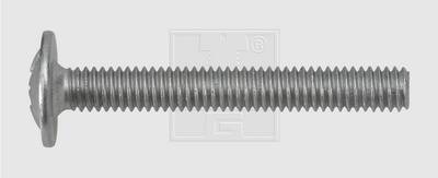 SWG 27542520 Linsenschrauben M4 25 mm Kreuzschlitz Pozidriv Stahl verzinkt 100 St.