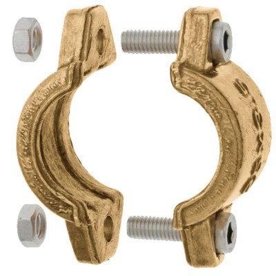 GEKA® - Klemmschale 2-teilig, Messing, Spannbereich 38-41mm