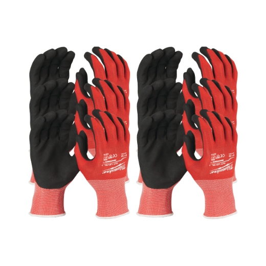 MILWAUKEE Größe 8 (M) 12er Pack Schnittschutzhandschuhe Klasse 1/A