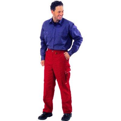 Planam - Bundhose 2127 rot/rot, Größe 25