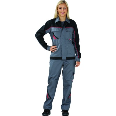 Planam - Bundjacke 2319 schiefer/schwarz/rot, Größe 54