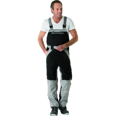 Planam - Latzhose 2520 schwarz/zink, Größe 90