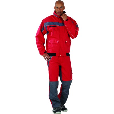 Planam - Blouson 2597 rot/schiefer, Größe 4XL