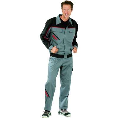 Planam - Bundjacke 2312 schiefer/schwarz/rot, Größe 44
