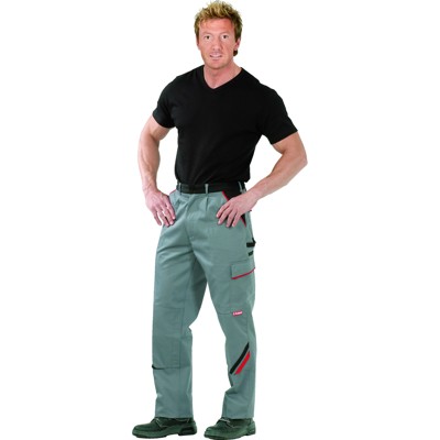 Planam - Bundhose 2322 schiefer/schwarz/rot, Größe 55