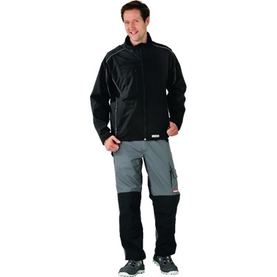 Planam - Wetter- und Kälteschutz-Softshelljacke Twilight 3450 schwarz, Größe L