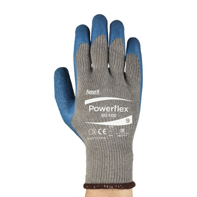 Ansell® - Mechanischer Schutzhandschuh Powerflex® 80-100, grau/blau, Größe 8