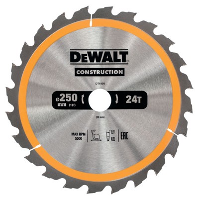 DeWALT - Sägeblatt für stationäre Kreissägen ø250 x 30mm 24WZ