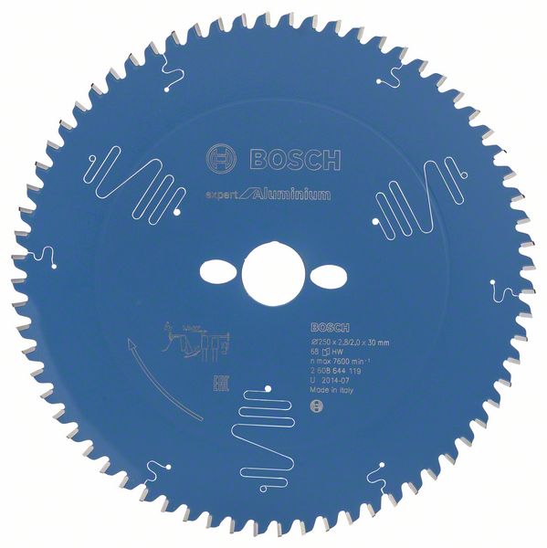 BOSCH Kreissägeblatt Expert for Aluminium, 250 x 30 x 2,8 mm, 68