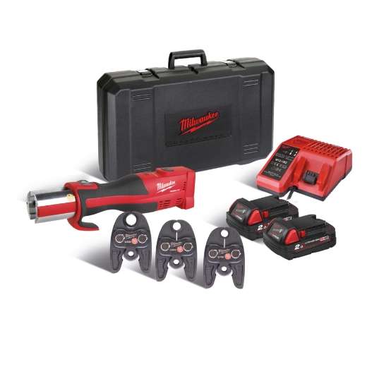MILWAUKEE Bürstenloses Akku-Presswerkzeug (Sanitär) M18BLHPT-202C U-Set – Bild 2