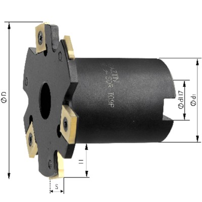 FORMAT - Scheibenfräser mit Bund ø80 x 6mm Z 8