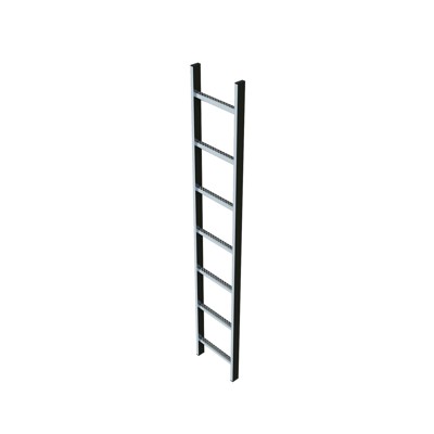 ZARGES - Schachtleiter Edelstahl V4A 7Sp, B innen 300 außen 340mm, L 1.960mm
