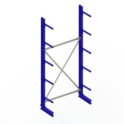 META® - KR Grundregal IPE120 einseitig 3000 x 1300 x 400 RAL 5010 je 5 Kragarme