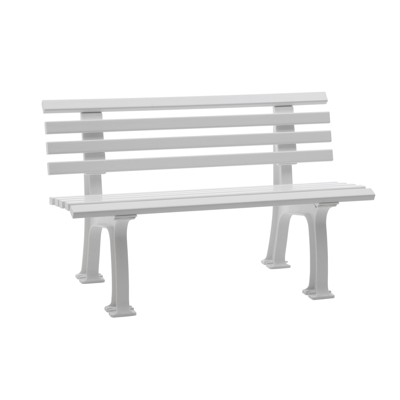 Bank Mod. Ibiza 2 Sitzer weiß 120 cm