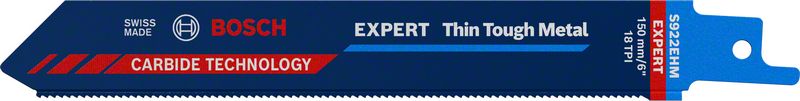 BOSCH EXPERT ‘Thin Tough Metal’ S 922 EHM Säbelsägeblatt, 1 Stück. Für Säbelsägen