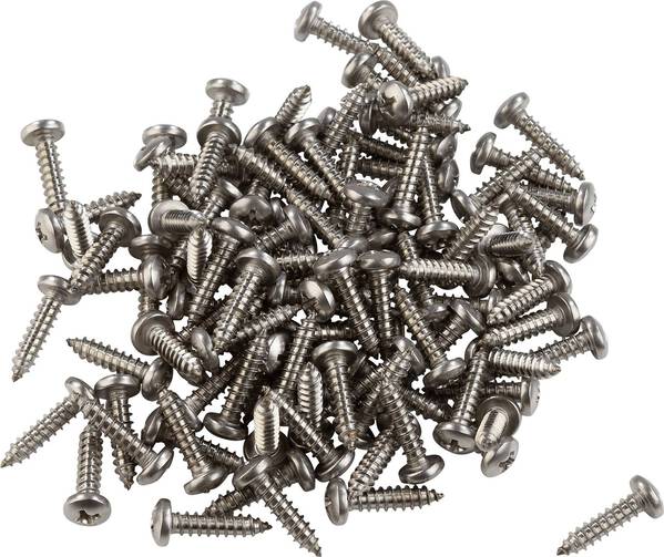 839537 LIKO A2 Blechschrauben 2.2 mm 9.5 mm Kreuzschlitz Phillips DIN 7981-C Edelstahl A2 100 St.