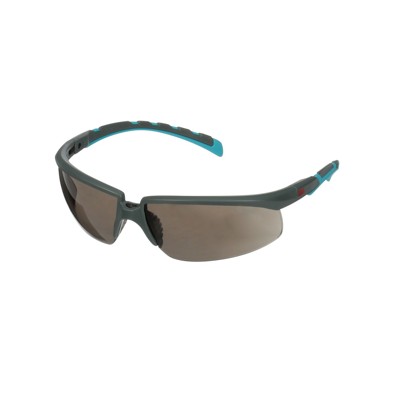 3M™ - Solus™ Serie 2000, S2002SGAF-BGR, grau/türkise Bügel, Scotchgard™ Anti-Fog-Beschichtung, graue Anti-Fog-Antikratz-Scheibe, 20 pro Packung