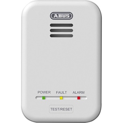 ABUS - Gasmelder GWM100ME,Kunststoff,weiß,B:75xH:115xT:36,5mm,Norm:BS EN 50194