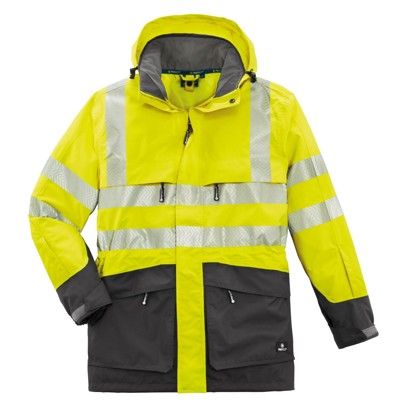 4Protect® - Warn-Wetterschutz-Jacke TAMPA, warngelb/grau, Größe 4XL
