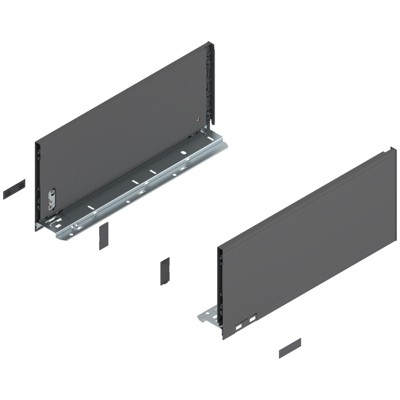 Blum - LEGRABOX Zarge, Höhe C (177 mm), NL=400 mm, links/rechts, für LEGRABOX pure, oriongrau matt