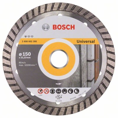 Bosch - Diamanttrennscheibe Standard for Universal Turbo, 150 x 22,23 x 2,5 x 10mm