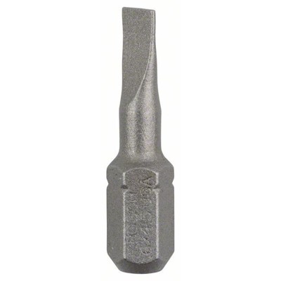 Bosch - Schrauberbit Extra-Hart, S 0,6 x 4,5, 25mm, 25er-Pack (2607001460)