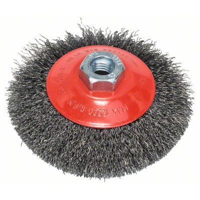 Bosch - Kegelbürste, gewellter Draht, 0,35mm, 115mm, 12500 U/min, M 14 (2608622101)