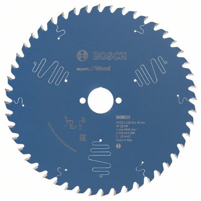 Bosch - Kreissägeblatt Expert for Wood ø225 x 30 x 2,6mm, 48 Zähne (2608644090)