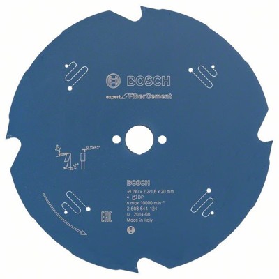 Bosch - Kreissägeblatt Expert for Fiber Cement ø190 x 20 x 2,2mm, 4 Zähne (2608644124)