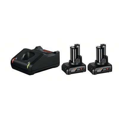 Bosch - Akku Starter-Set: 2 x GBA 12 Volt, 6.0 Ah und GAL 12V-40 (1600A01B20)