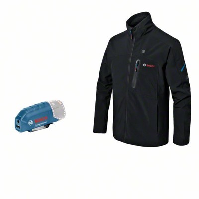Bosch - Beheizbare Jacke GHJ 12+18V XA, Akkuadapter GAA 12V-21 Professional, Größe S