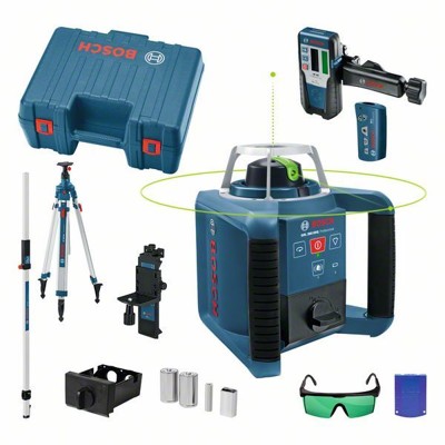 Bosch - Rotationslaser GRL 300 HVG, Fernbedienung RC1, Stativ BT300HD, Messlatte GR240