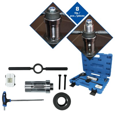 Brilliant Tools - Montagewerkzeug für Stoßdämpfer mit Zuganschlagsfeder, 8-teilig