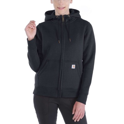 carhartt® - Damen Hoodie Relaxed Fit CLARKSBURG ZIP SWEATSHIRT, schwarz, Größe XS
