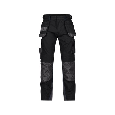 Dassy® - Magnetic Arbeitshose mit Holstertaschen und Kniepolstertaschen, schwarz/anthrazit, Schrittlänge Standard, Größe 50